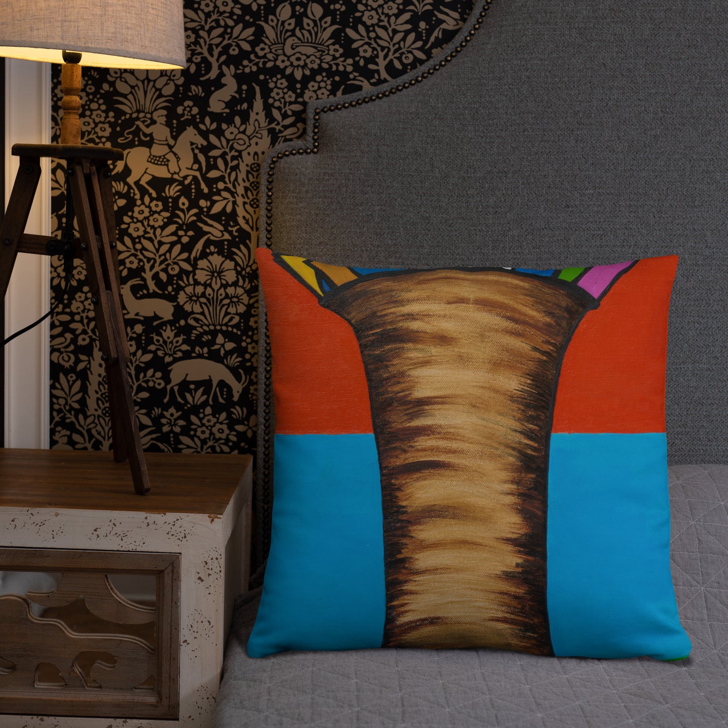 "Village Girl" Pillow