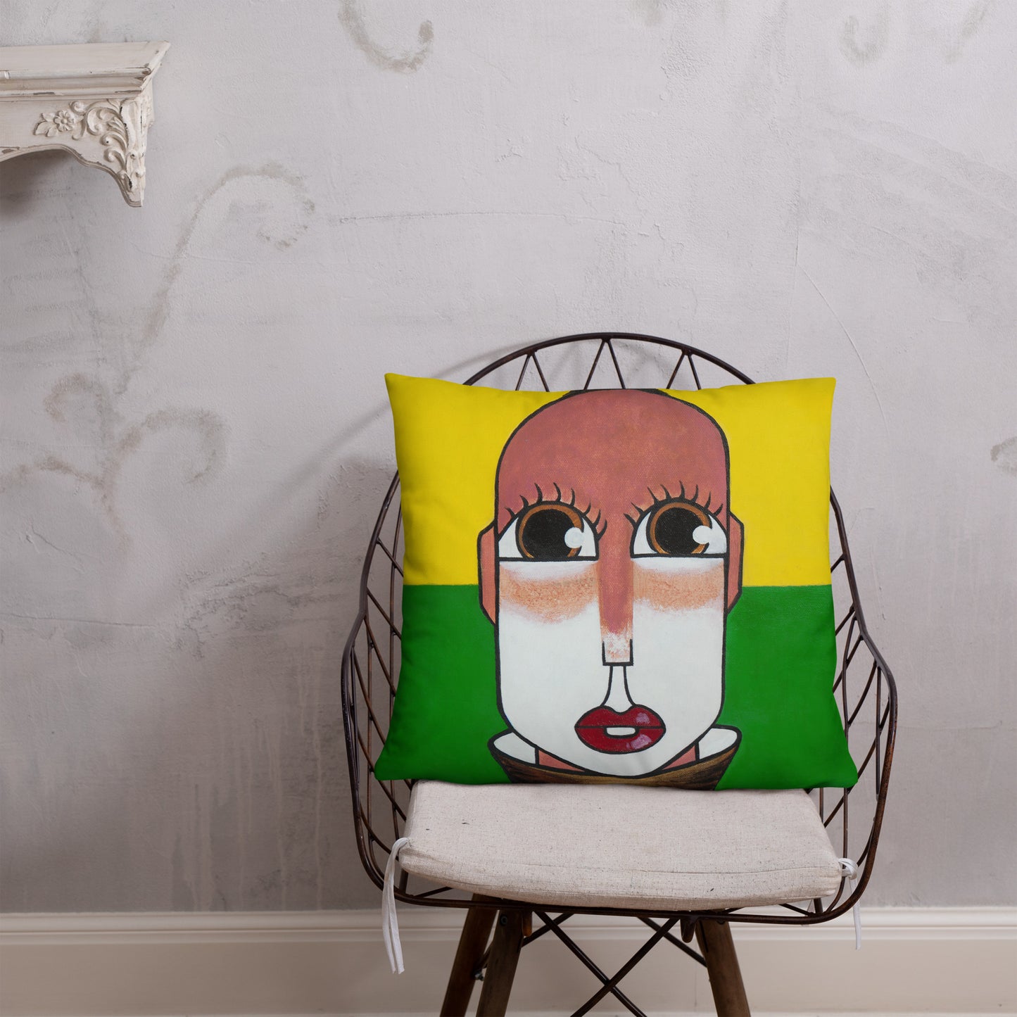 "Village Girl" Pillow