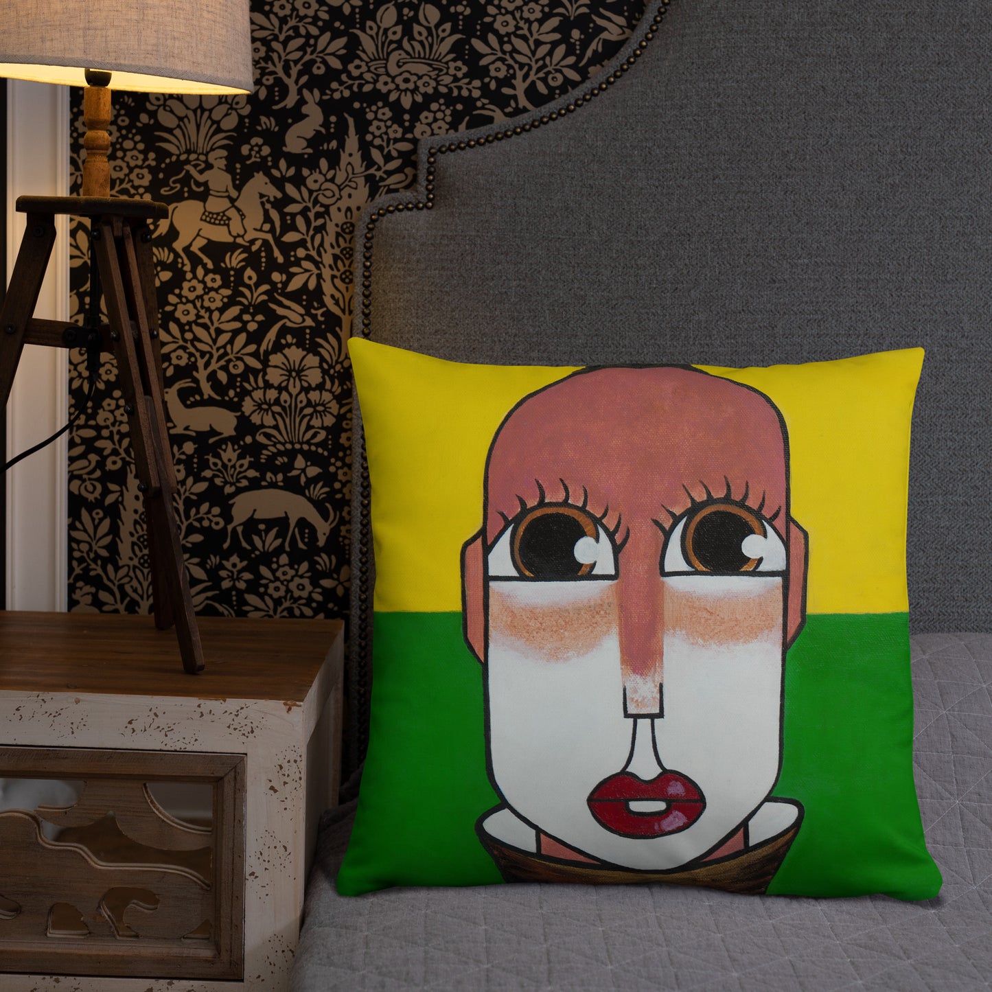 "Village Girl" Pillow