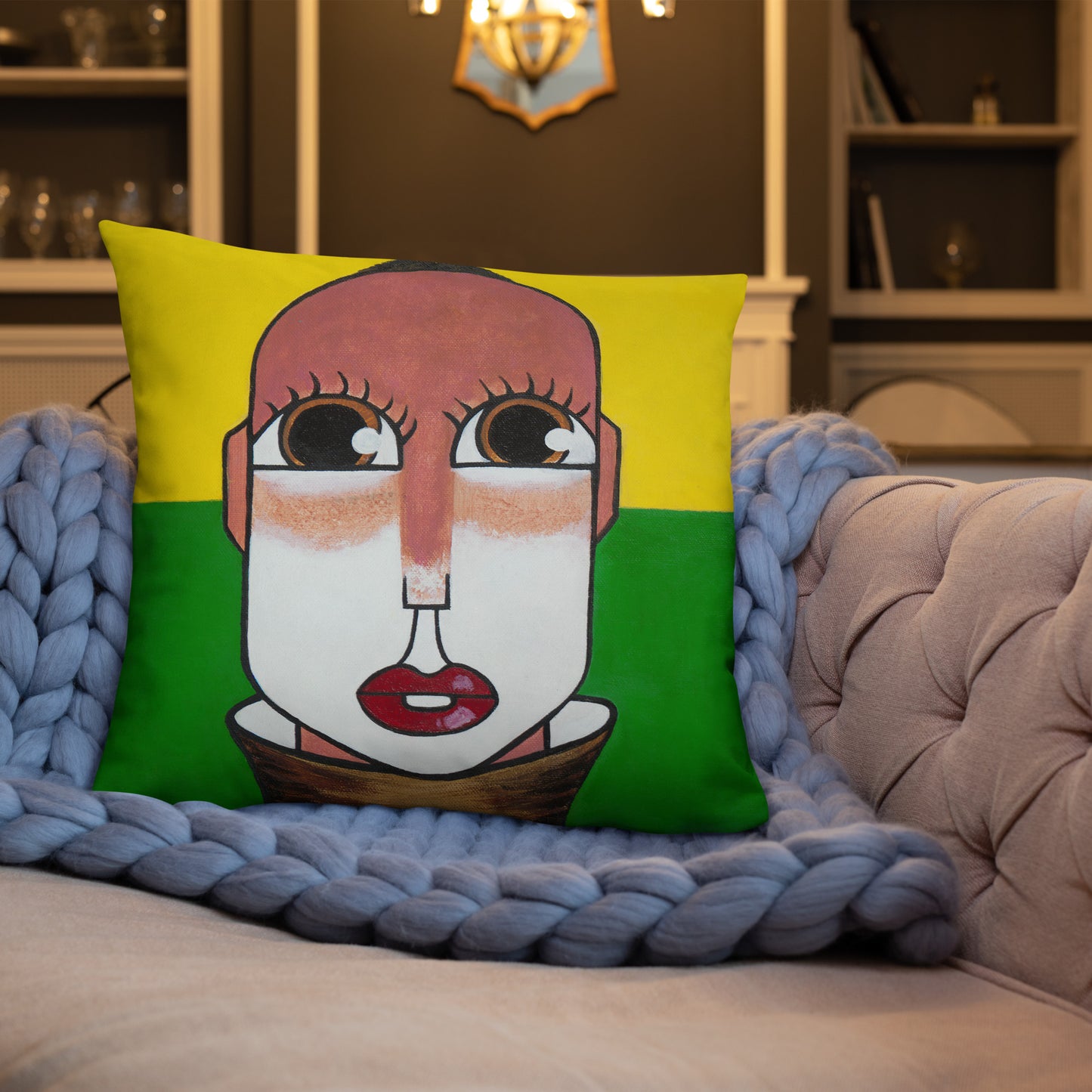 "Village Girl" Pillow